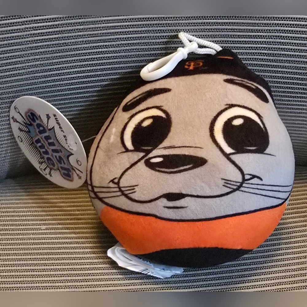 MLB San Francisco Giants Mascot Lou Seal Plush Keychain